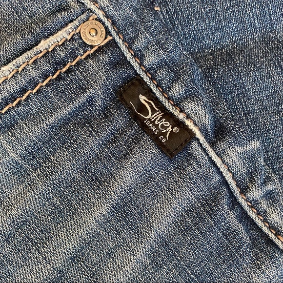 Men’s Silver “Zac” Blue Straight Jeans Size- W28 L34 - Picture 6 of 12